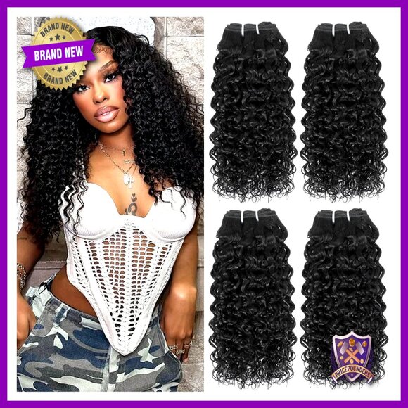 Brazilian Virgin Human Hair Extensions 14 16 Inch Kinky Curly Bundles main image 5